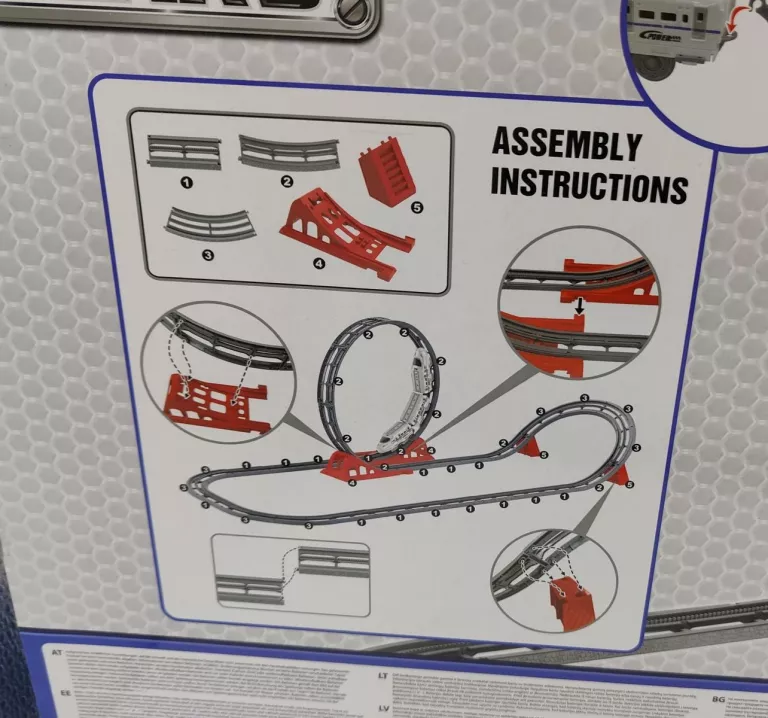 ZESTAW TURBO GEARS TRAIN SET POCIĄG Z PĘTLĄ TORY