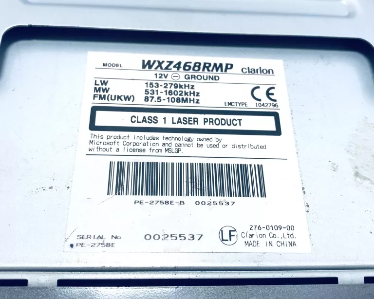 radio-samochodowe-clarion-wxz468rmp-opis-rodzaj-akcesoryjny