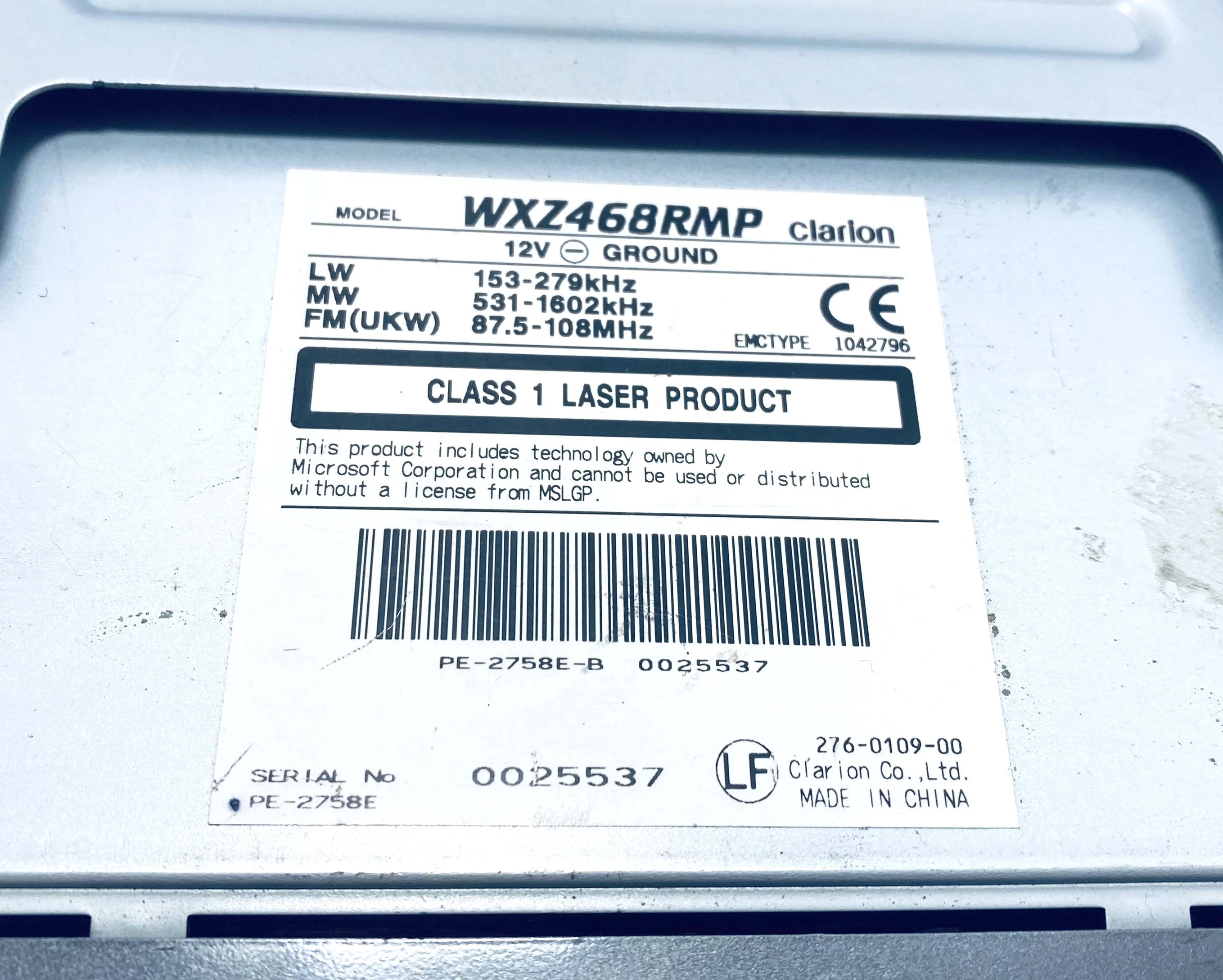 radio-samochodowe-clarion-wxz468rmp-opis-rodzaj-akcesoryjny