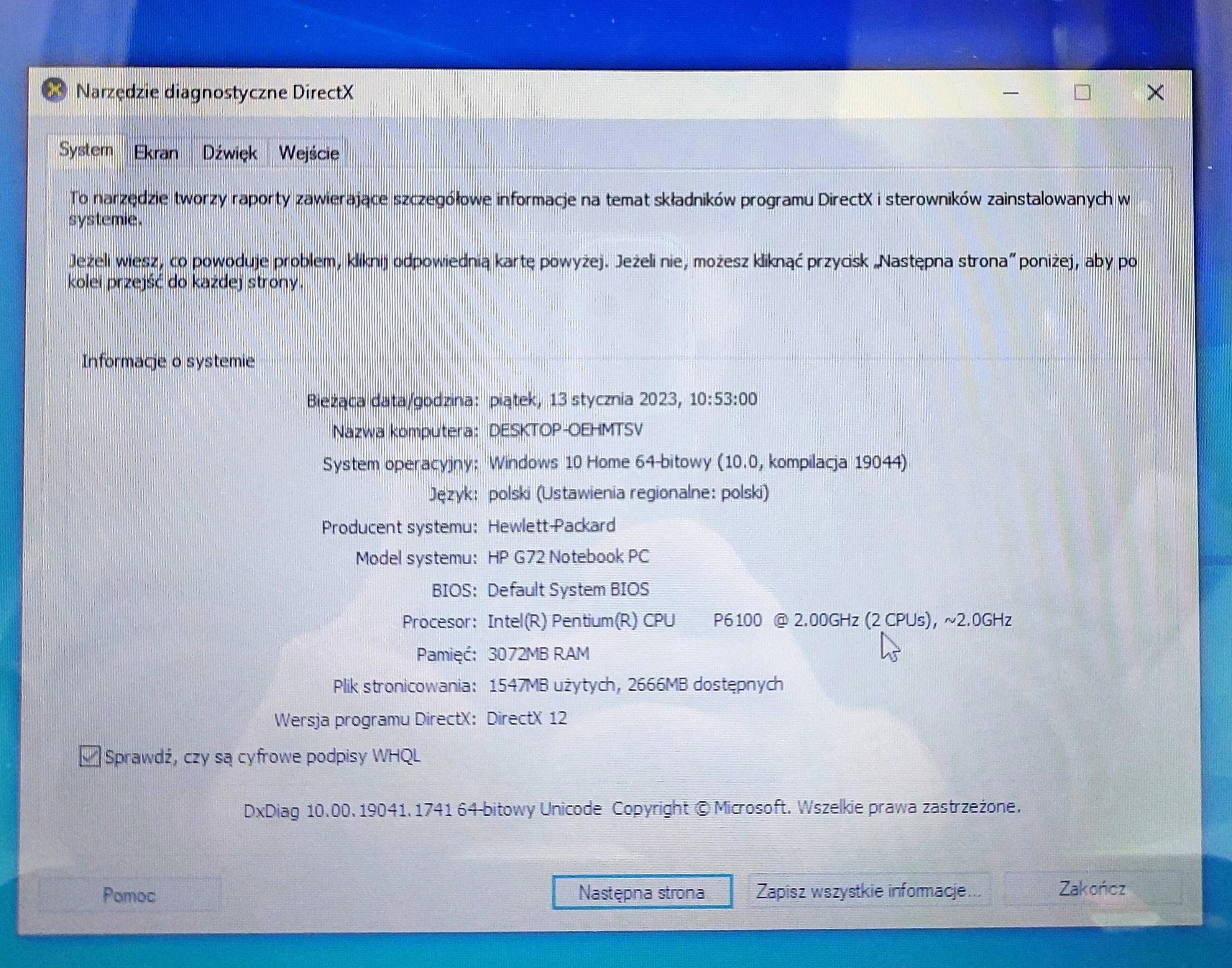 laptop-hp-g72-win10300gb3gb-rampentium-stan-uzywany