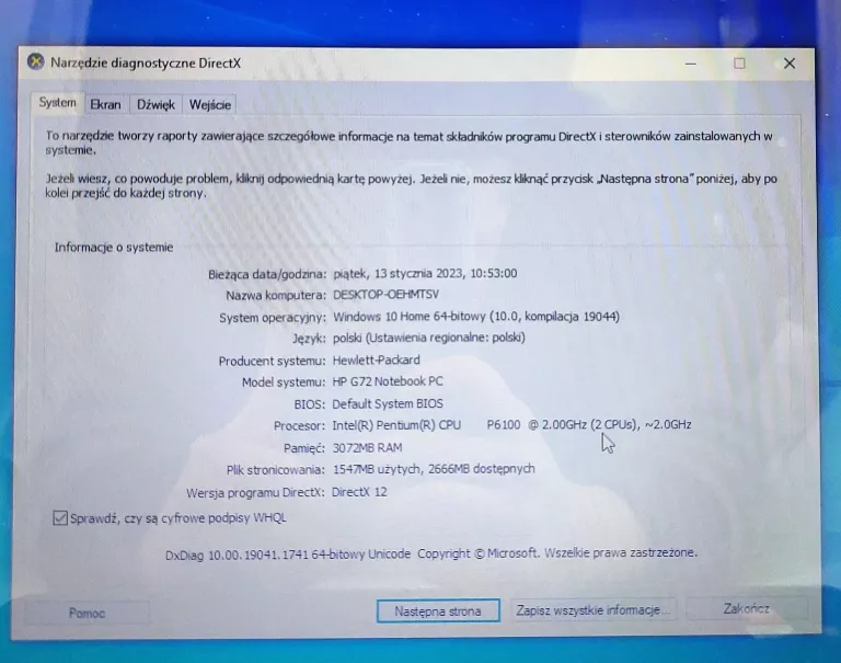 laptop-hp-g72-win10300gb3gb-rampentium-stan-uzywany