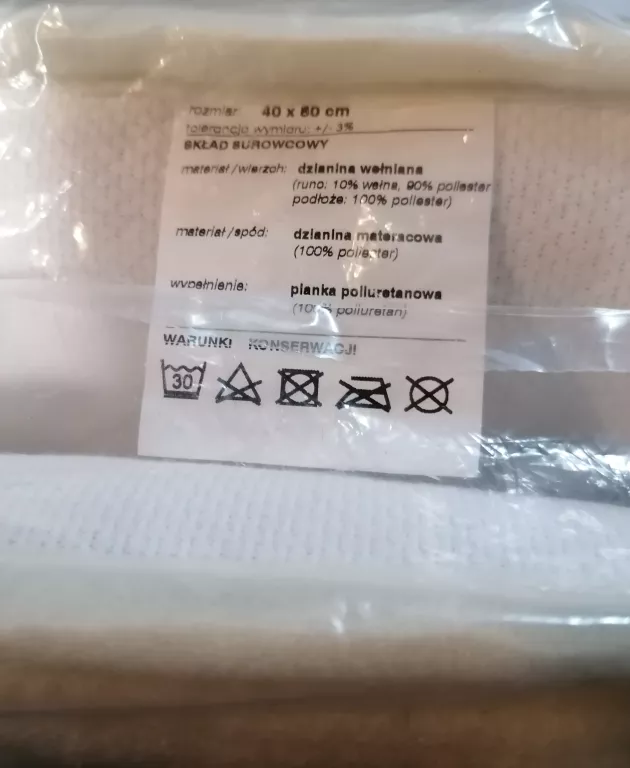 SIEDZISKO WEŁNIANE 40X80 CM ZAPAKOWANE FABRYCZNIE