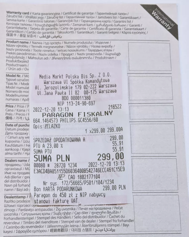 ŻELAZKO PHILIPS GC4556/60 AZUR 7000 SERIES