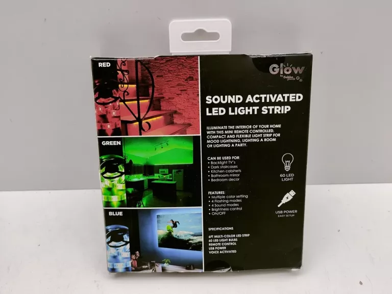 GLOW TAŚMA LED 2M SOUND ACTIVATED