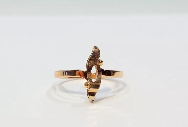 ZŁOTY PIERŚCIONEK CIEKAWY KSZTAŁT PRP.585 R. 20