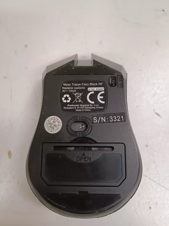 MYSZ TRACER FAIRY BLACK RF