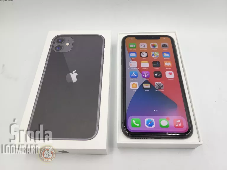 TELEFON APPLE IPHONE 11 64GB/KONDYCJA BATERII 95%