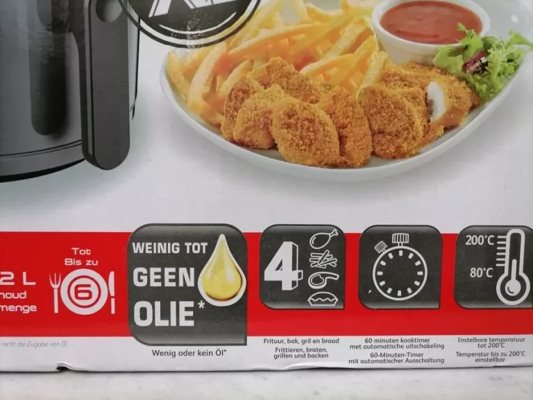 FRYTKOWNICA BEZTŁUSZCZOWA TEFAL EY2018