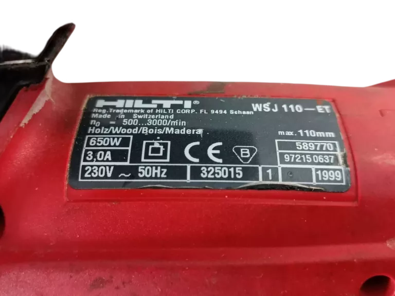 WYŻYNARKA HILTI WSJ 110 ET