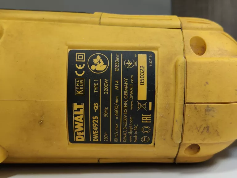 SZLIFIERKA KĄTOWA DEWALT DWE492S WOLNY START!