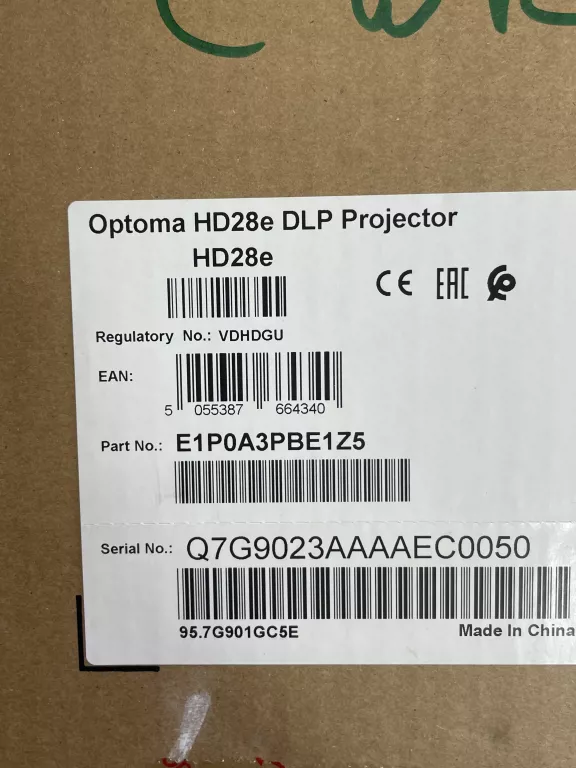 PROJEKTOR OPTOMA HD28E DLP CZARNY
