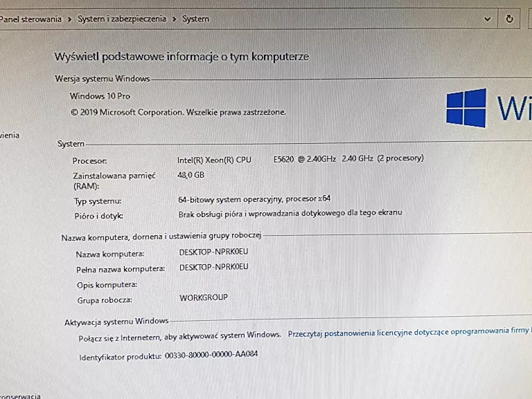 XEON E5620 X 2 48GB RAM 1TB SSD RADEON RX470 4GB