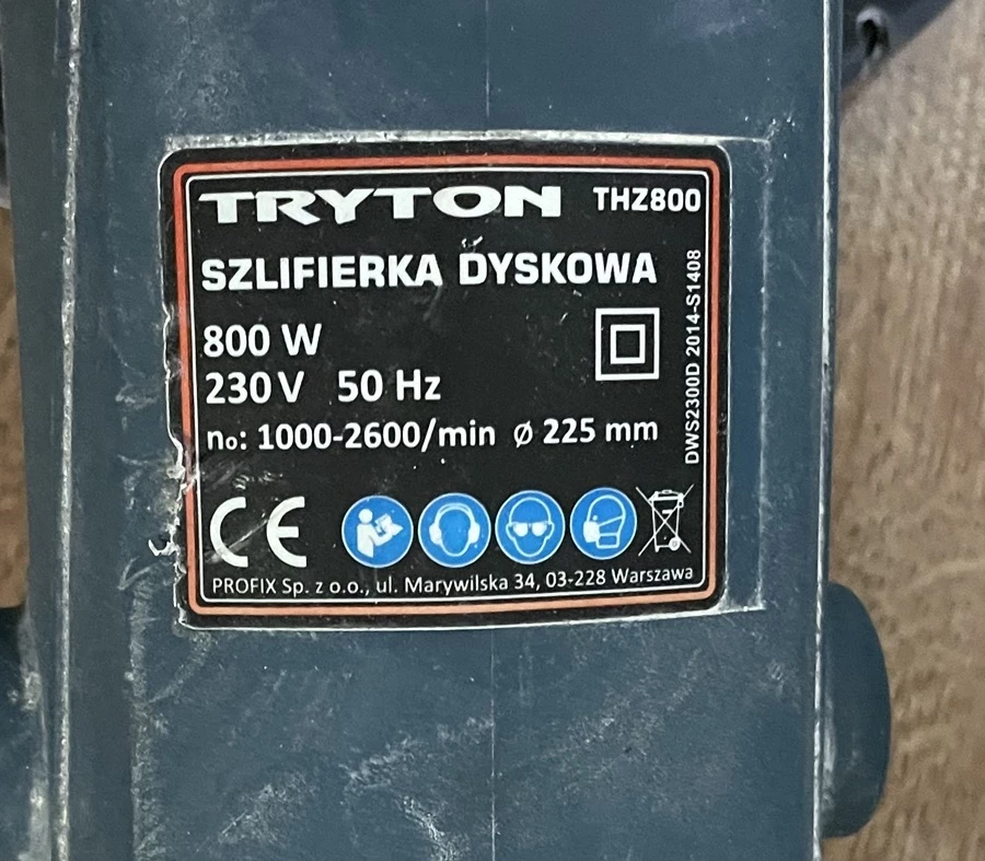 szlifierka-do-scian-tryton-thz800-stan-uzywany