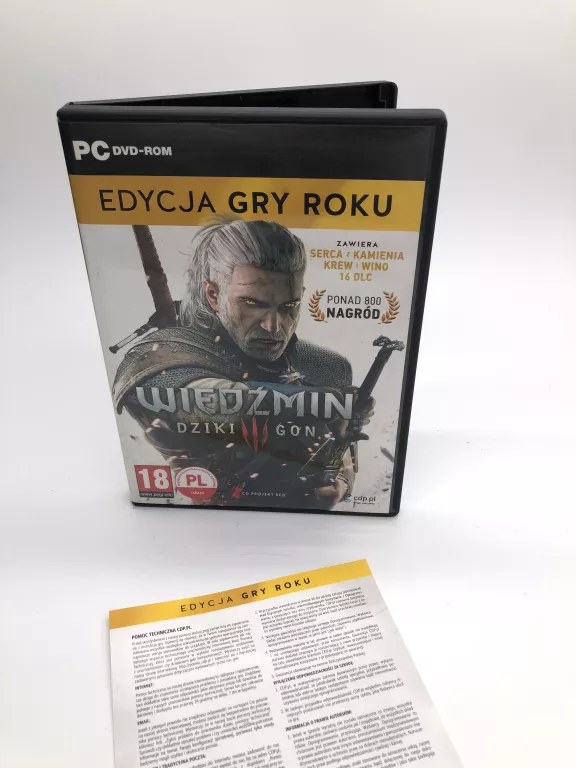 GRA PC WIEDŹMIN III: DZIKI GON EDYCJA GRY ROKU