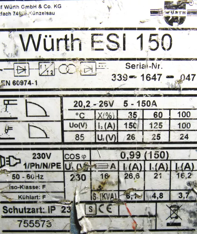 SPAWARKA WURTH MASTER ESI 150