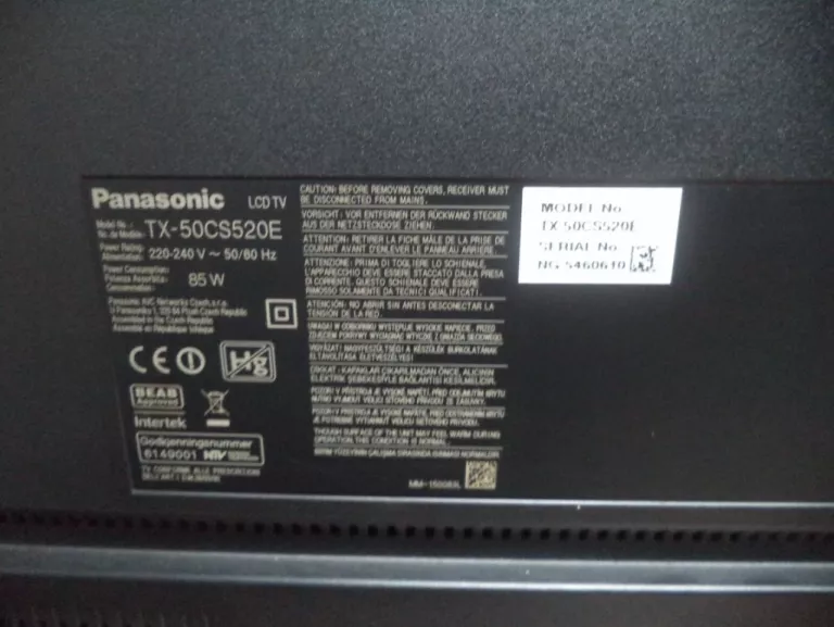TELEWIZOR 50'' PANASONIC TX50CS520E + PILOT