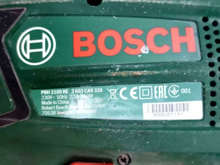 MŁOTOWIERTARKA BOSCH PBH 2100 RE SDS PLUS 550 W
