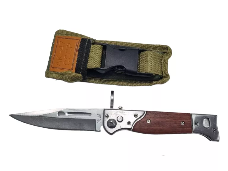 NÓŻ SPRĘŻYNOWY SKŁADANY BAGNET AK-47 22CM