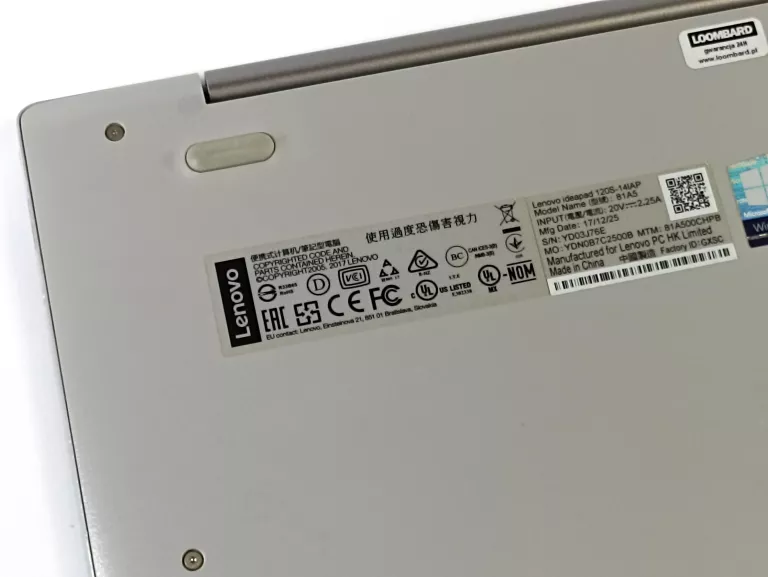 LAPTOP LENOVO IDEAPAD 120S-14IAP 128GB SSD/4GB
