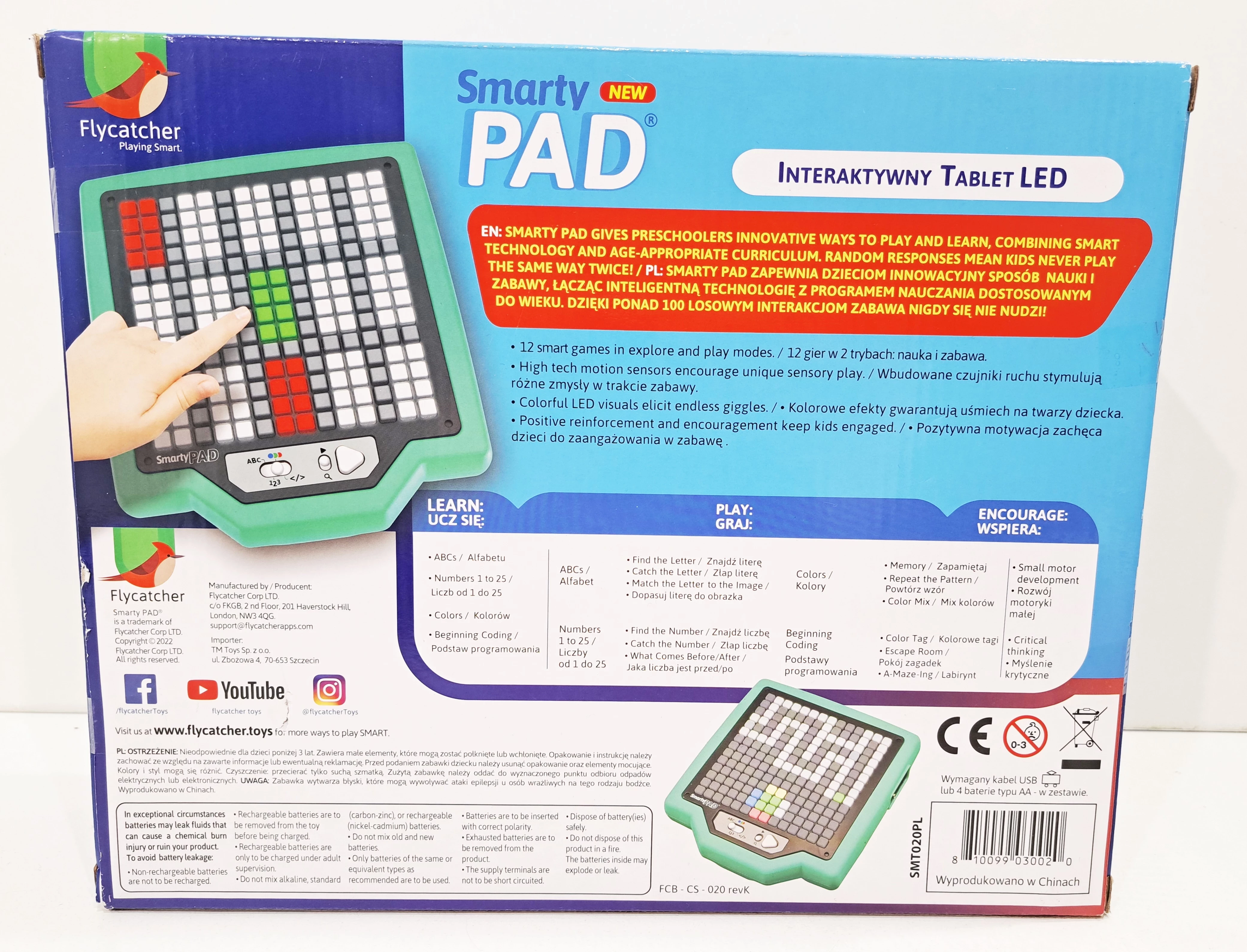 smarty-pad-interaktywny-tablet-led-tm-toys-stan-powystawowy