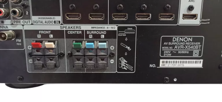 KINO DOMOWE DENON AVR-X540BT MONACO SET