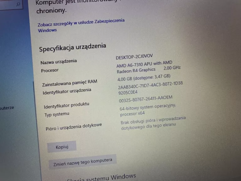 LAPTOP HP 255 G5 3165NGW 4/500GB WIN 10