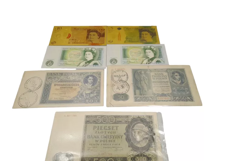 BANKNOTY KOLEKCJONERSKIE 7SZT