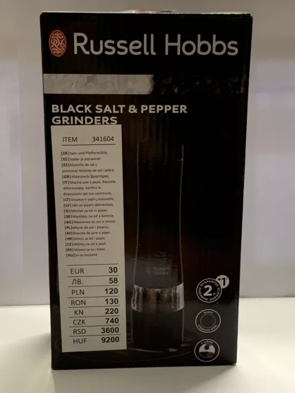 ZESTAW MŁYNKÓW DO SOLI I PIEPRZU RUSSEL HOBBS