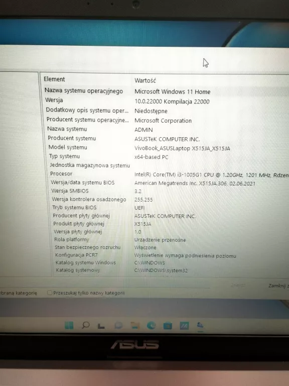 LAPTOP ASUS X515J