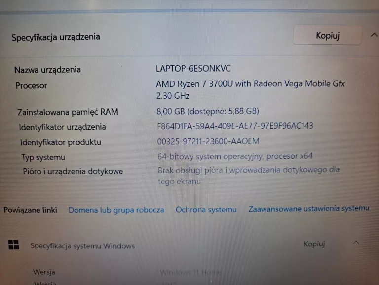 LAPTOP LENOVO IDEAPAD 3 15ADA05 81W1 8GB 512SSD