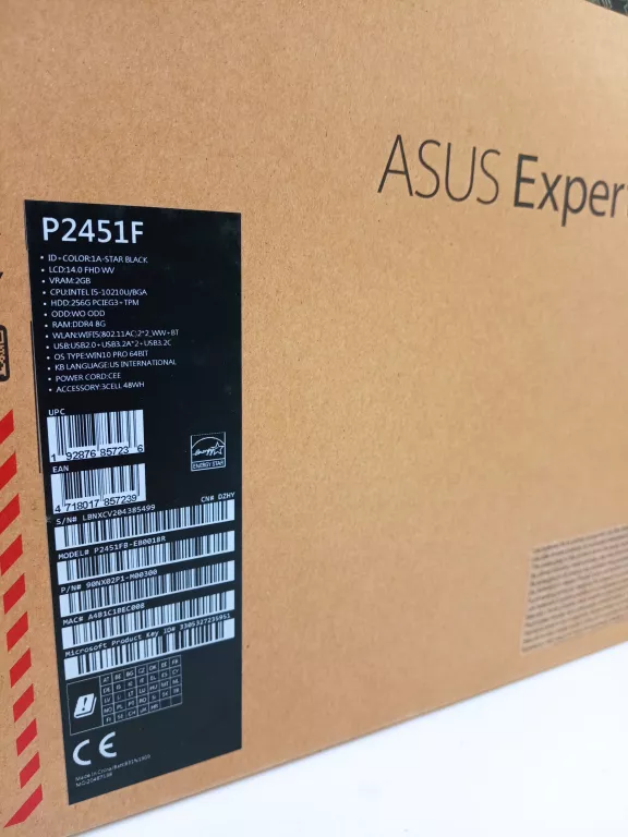 LAPTOP ASUS EXPERTBOOK P2451FB-EB0018R