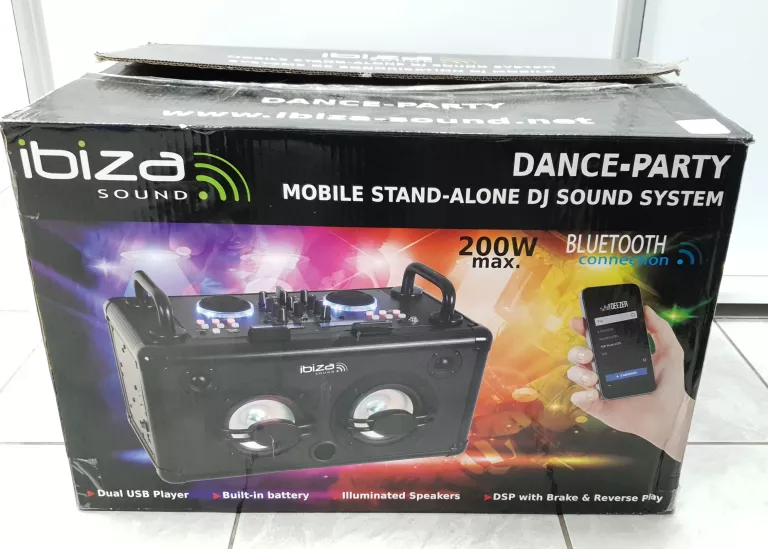 GŁOŚNIK IBIZA SOUND DANCE PARTY KOMPLET