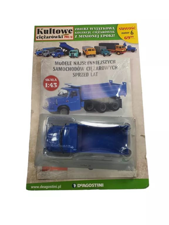 KULTOWE CIĘŻARÓWKI PRL-U MODEL TATRA 148 1:43