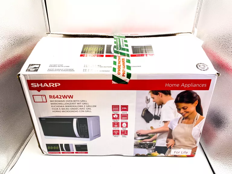 KUCHENKA MIKROFALOWA SHARP R642WW 800W 20L BIAŁA