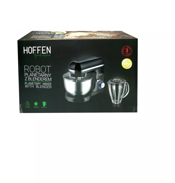 ROBOT KUCHENNY Z MIKSEREM HOFFEN SM-1518B 1500W