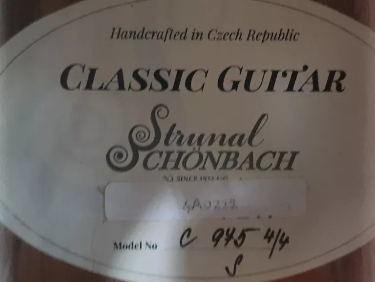 GITARA STRUNAL SCHOENBACH 975 4/4 + POKROWIEC