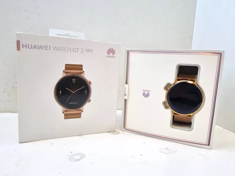 SMARTWATCH HUAWEI DAMSKI WATCH GT2 ZŁOTY KOMPLET