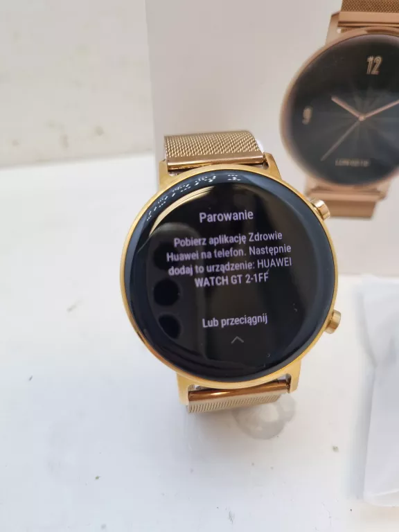 SMARTWATCH HUAWEI DAMSKI WATCH GT2 ZŁOTY KOMPLET