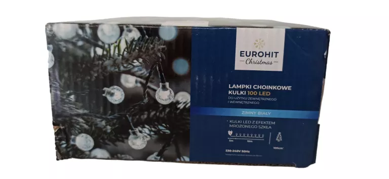 EUROHIT CHRISTMAS LAMPKI ZEWNĘTRZNE 10M 100 LED