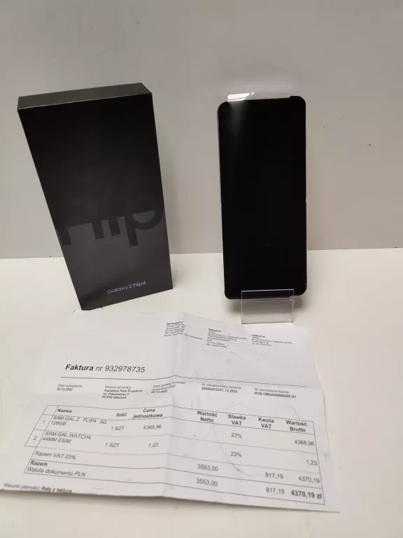 TELEFON SAMSUNG GALAXY Z FLIP 4 FIOLETOWY OPIS!
