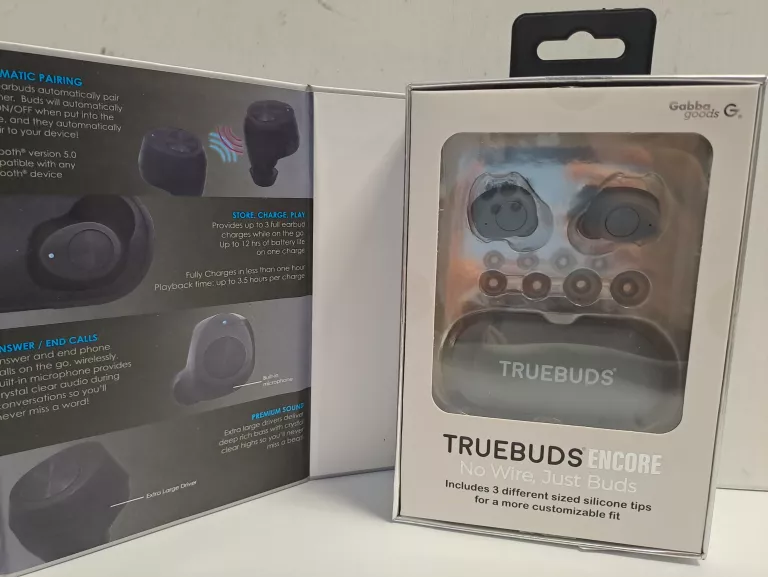 SŁUCHAWKI BLUETOOTH GABBA GOODS TRUEBUDS ENCORE