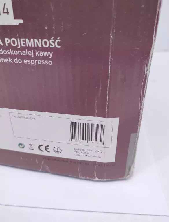 EKSPRES DO KAWY PRZELEWOWY CAFELETTI