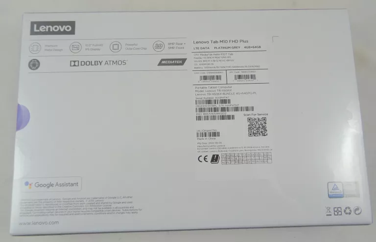 TABLET LENOVO TAB M10 FHD PLUS WARTO!