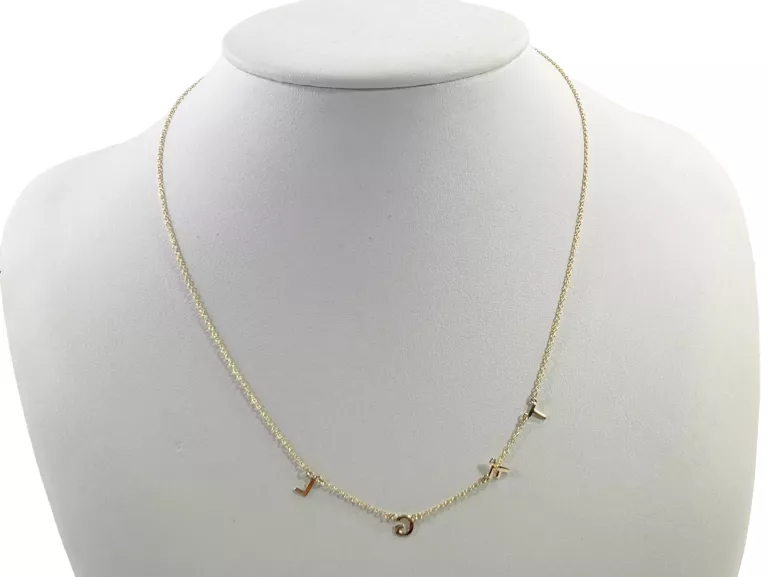 PRZEŚLICZNY ZŁOTY ŁAŃCUSZEK 14K P.585 1,33G 42CM