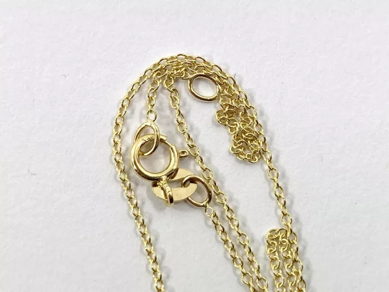 PRZEŚLICZNY ZŁOTY ŁAŃCUSZEK 14K P.585 1,33G 42CM