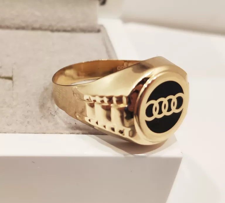 585 ZŁOTY SYGNET AUDI 585 6,45G R 35