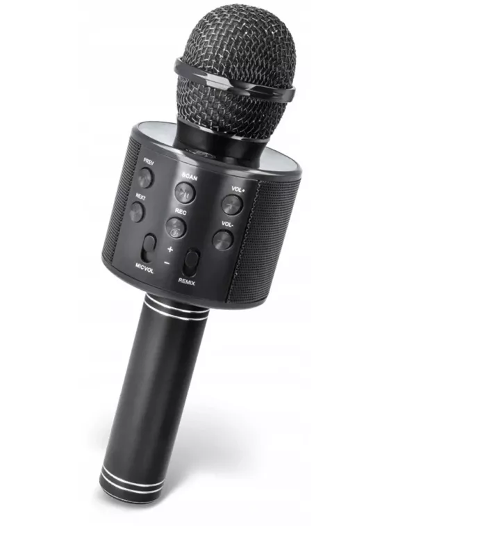 FOREVER AUDIO MIKROFON KARAOKE CZARNY MODULATOR