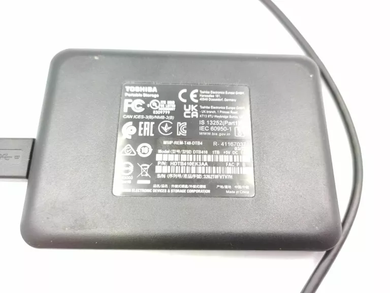 DYSK ZEWNĘTRZNY TOSHIBA DTB410 1TB