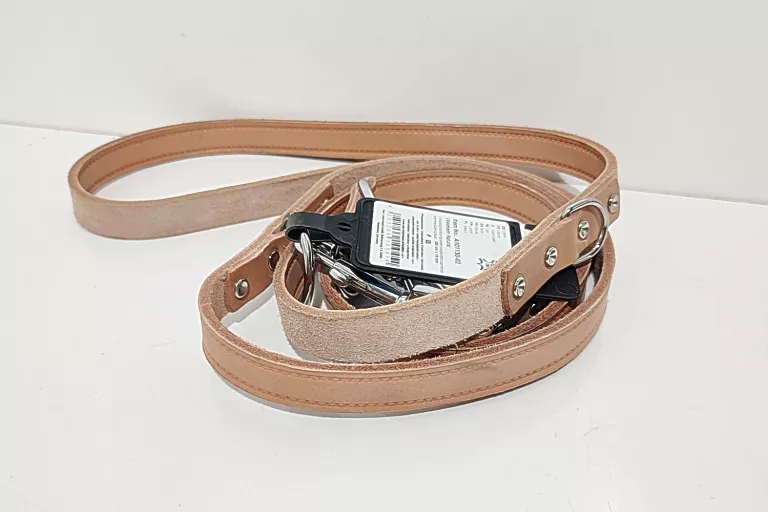 DAS LEDERBAND SMYCZ DLA PSA SKÓRA NATUR 200CMX18MM