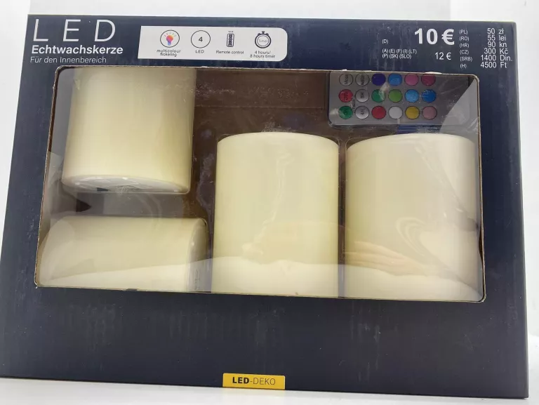 TEDI LED ŚWIECE OZDOBNE 4 SZT